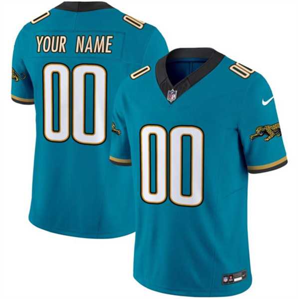 Men%27s Jacksonville Jaguars Active Player Custom Teal 2024 F.U.S.E. Prowler Throwback Vapor Limited Stitched Football Jersey->customized mlb jersey->Custom Jersey